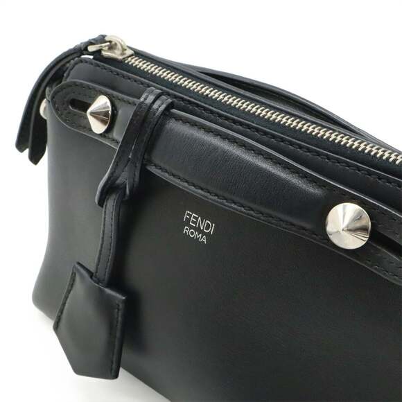 FENDI BY THE WAY Mini Handbag/Shoulder Bag in Black Leather (8BL135) - Picture 7 of 9